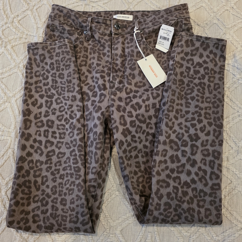Leopard Print Women Jeans